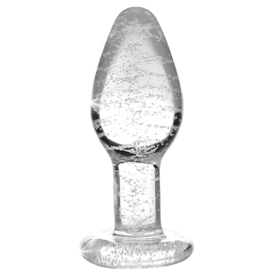 Booty Sparks Glow-In-The-Dark Glass Anal Plug