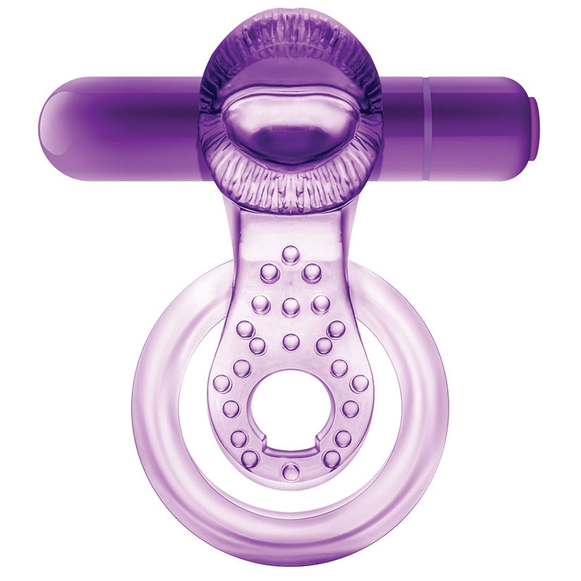 Play With Me Lick It Double Strap Cockring