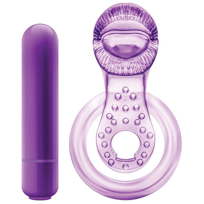 Play With Me Lick It Double Strap Cockring