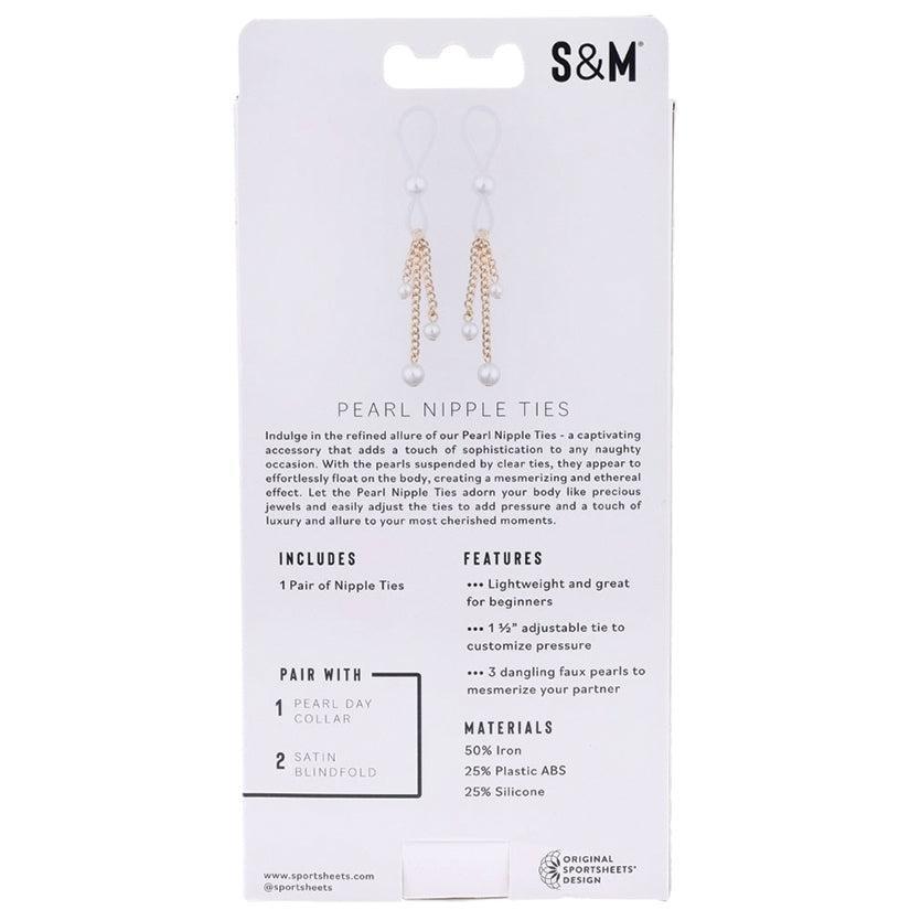 S&M Pearl Nipple Ties