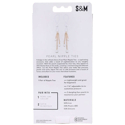 S&M Pearl Nipple Ties